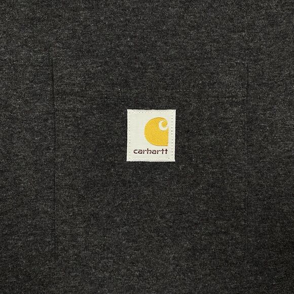 Carhartt T Shirt Men's Workwear Loose Fit Gray Heavyweight Size 2XL XXL Tall - Picture 2 of 6